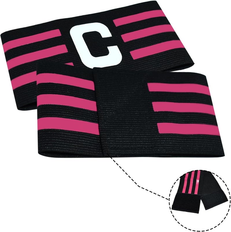 FUNAUPGO Sports Captain C Arm Band for Team Training, Unisex Elastic Soccer Captain Armband Adjustable Outdoor Football Player Captain's ArmBands for Adult - Image 2